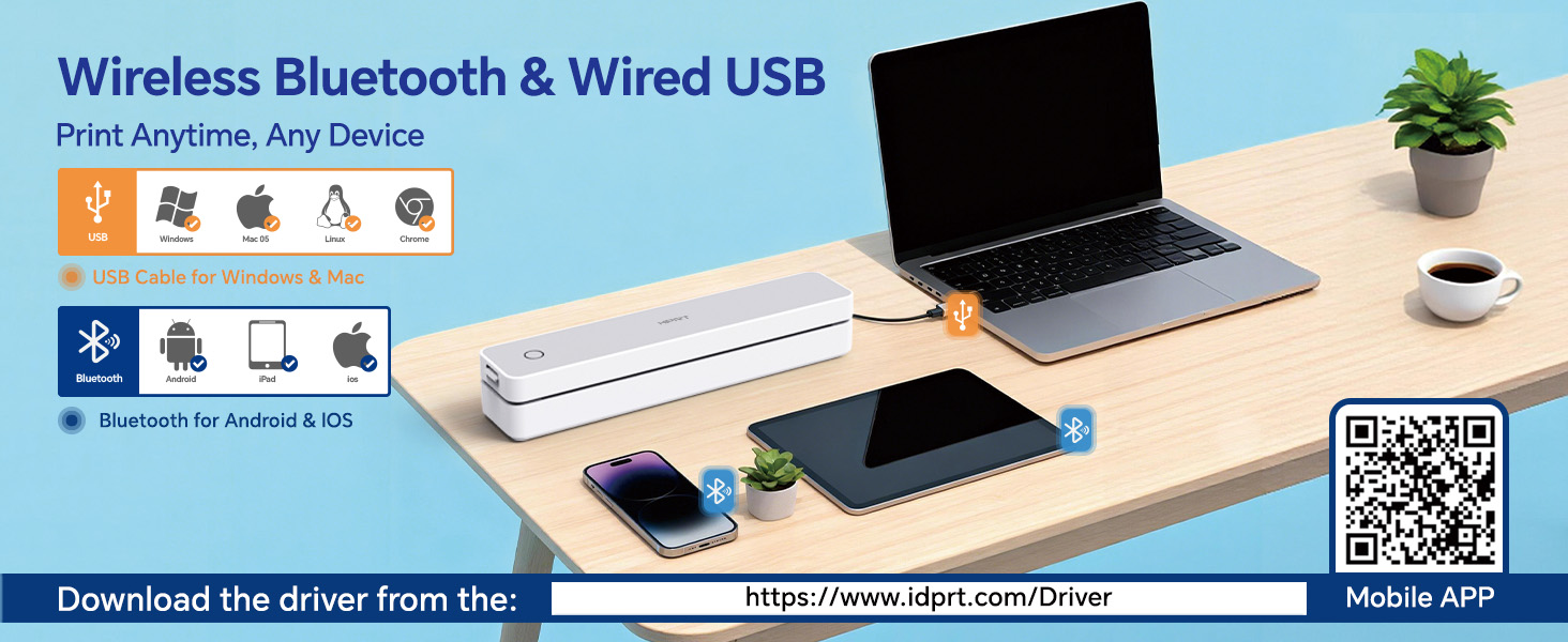 Portable Printer Wireless for Travel