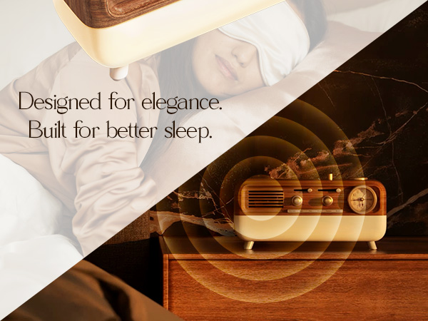 DRM, White noise, bluetooth, sleep machine, clock,