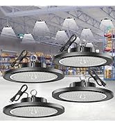 Gugsey Led High Bay Lights 200W - 28000lm 5000K Super Bright Waterproof Led Shop Lights with Plug...