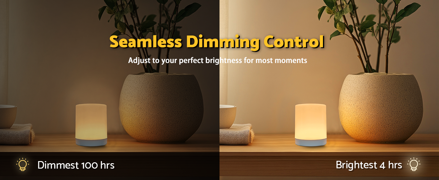 portable touch wireless cordless bedside night light nightlight dim lamps for nursery nursing