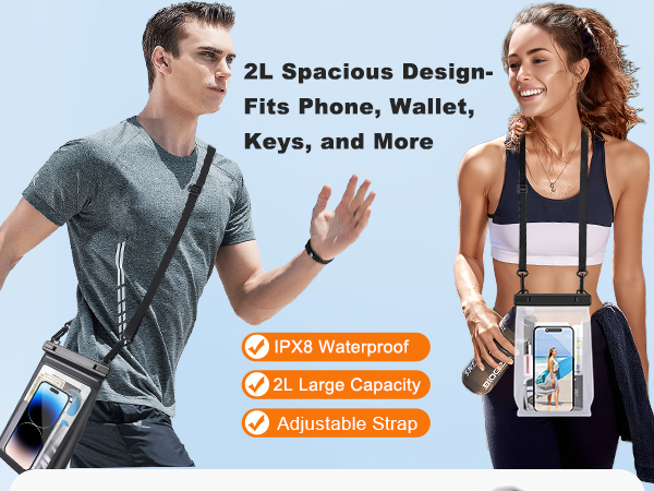 2L Waterproof Phone Pouch for iPhone