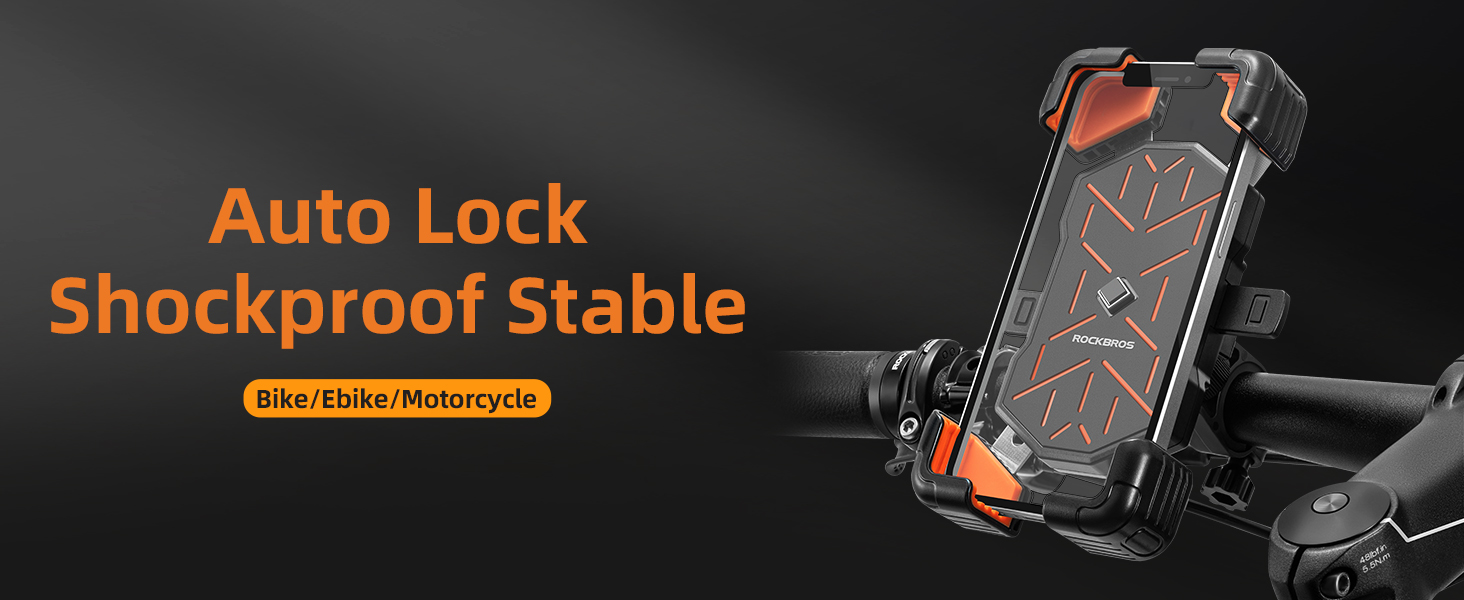 ROCKBROS Motorcycle Bike Phone Holder Mount