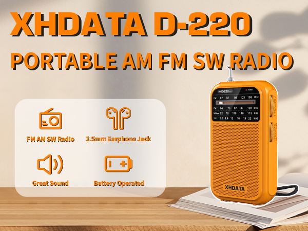 XHDATA D220 Portable shortwave radio