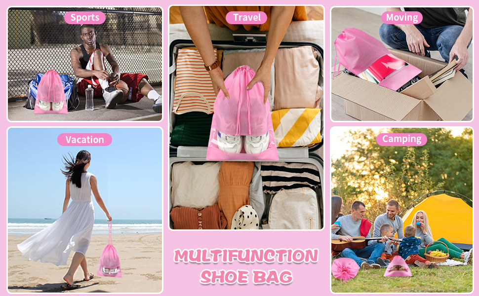 shoe bag pink 