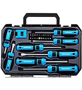 29 Piece MECHMAX Magnetic Screwdriver Set, Phillips, Slotted, Hex, Star, Square Tip, Chrome Vanad...