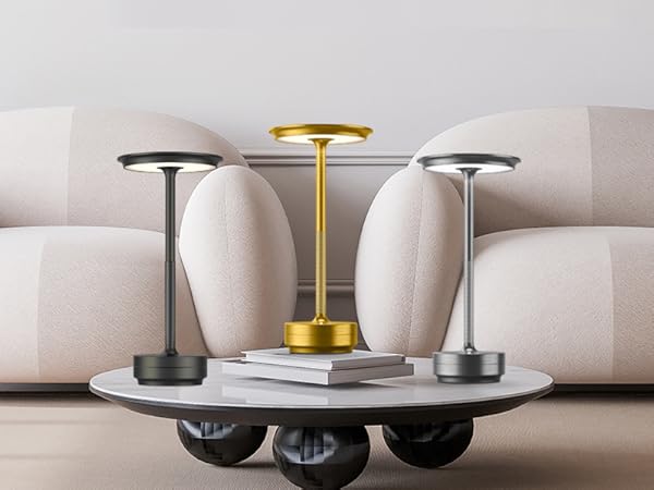 LED Cordless Table Lamps,RechargeableTable Lights Battery Operated Lamps