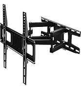 C-MOUNTS Full Motion TV Wall Mount Bracket with Articulating Dual Arm Swivel and Tilt fit 26 to 5...