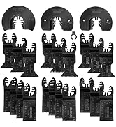 WORKPRO 23-Piece Metal/Wood Oscillating Saw Blades Set for Quick Release Multitool, Blades for De...