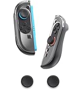 HolyFort Protective Case for Nintendo Switch 2 JoyCon Controller, Clear PC Face Cover, Soft TPU A...