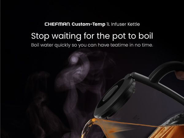 Chefman Custom-Temp 1L Infuser kettle