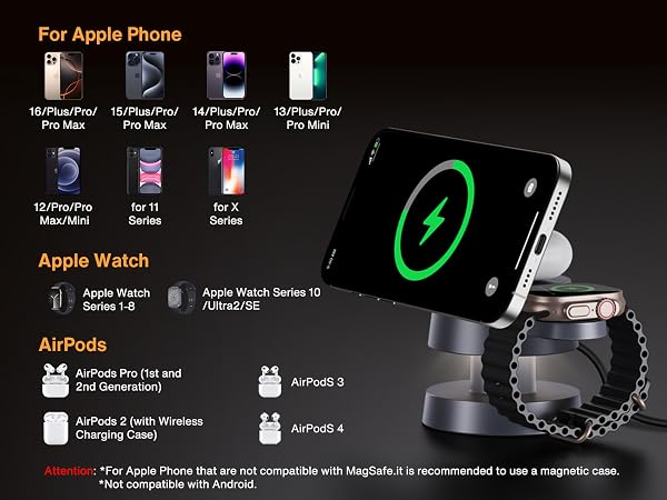 3 in 1 Wireless Charging Station