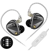 KZ Vader Pro IEM Earbuds,Triple Dynamic Driver in Ear Monitor,Gaming Earphones with 4 Tuning Swit...