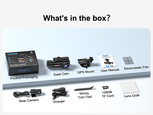 rechargeable dash cam no wires