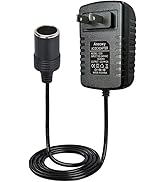 Arecwy 12V 2A 24W Power Supply Adapter with Car Cigarette Lighter Socket - AC 100V-240V to DC 12V...