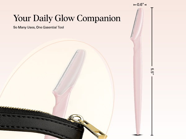 Kitsch Dermaplane Razor, Shaver, Recycled Plastic Dermaplaning and Skin Care Tool Blush