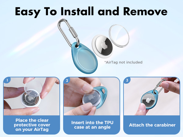 apple air tag. holder keychain