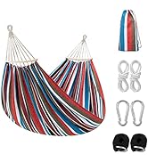 Garpans Double Hammock Up to 450lbs Portable Hammock with Carrying Bag Tree Straps for Hanging Pe...