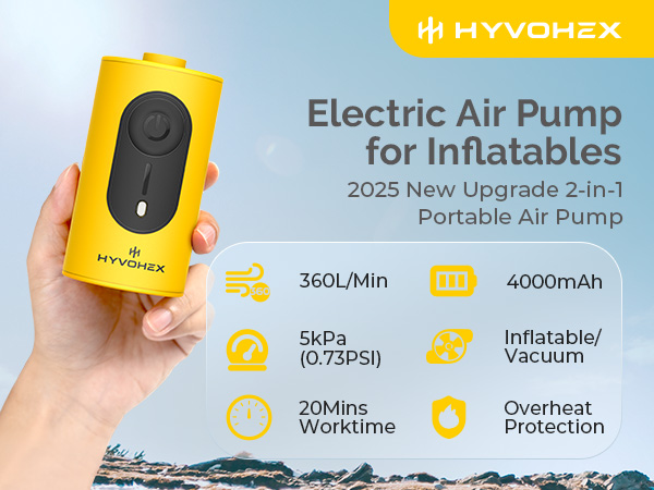 Portable Air Pump for Inflatables