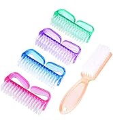 Handle Grip Nail Brush, Hand Fingernail Scrub Cleaning Brushes for Toes and Nails Cleaner, Pedicu...