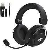 ATTACK SHARK L50 PRO Wireless Gaming Headse(Black) | 1100mah,7.1 Surround Sound, 53mm Drivers,20m...