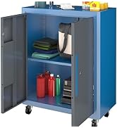 LARBANKE Upgraded Metal Tool Chest with 2 Locking Doors,Rolling Tool Chest with 360° Swivel Caste...