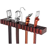 HOUNDSBAY Block Belt Hanger for Closet, Tie and Belt Organizer for Closet Door, Wall Closet Organ...