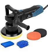 C P CHANTPOWER Buffer Polisher, 6 Inch Dual Action Polisher with 6 Variable Speeds 1500-6800RPM, ...