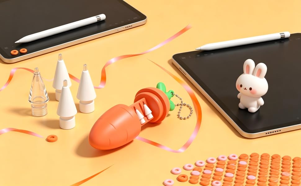 carrot apple pencil tips 