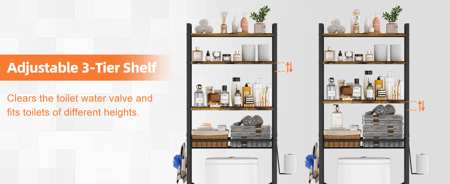 over toilet bathroom organizer over the toilet storage