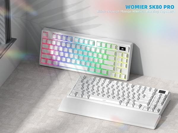 75% Wireless Mechanical Keyboard RGB Custom Creamy Keyboard