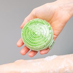 Silicone Shower Brush Photos and Infographics