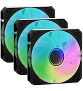 KINGCOOL DUALIS 120mm Infinity Mirror ARGB Cooling Fan - FDB Bearing, 71.30 CFM Airflow, 1.75 mmH...