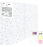 Large Cork Board 48"x36", 12 Pack Felt Bulletin Board for Walls White Cork Boards Tiles with Stic...