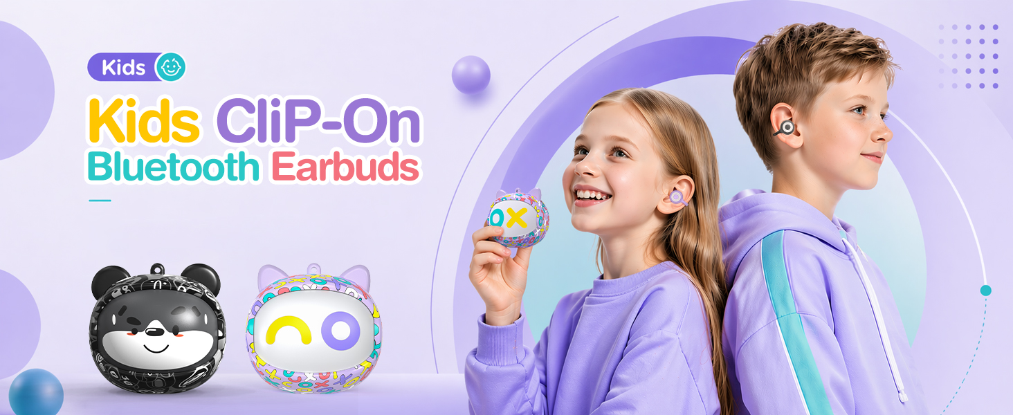 kids earbuds open ear earbuds clip on earbuds bluetooth headphones for kids headphones wireless