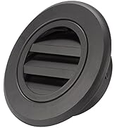 Hon&amp;Guan Soffit Vents 4 Inch, Aluminum Soffit Exhaust Vent for Dryer Vent Built-in Fly Screen Mes...