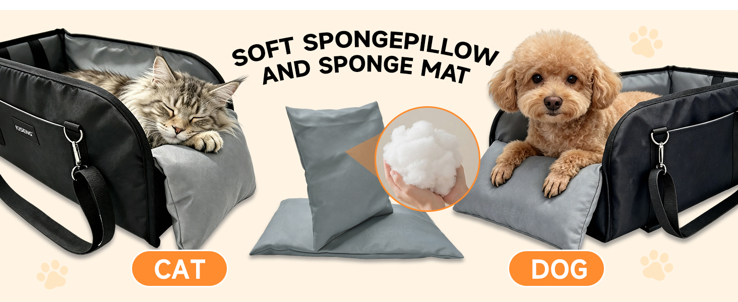 SOFT SPONGEPILLOW AND SPONGE MAT