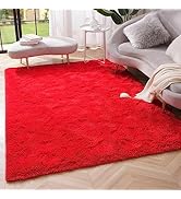 Amearea Premium Soft Fluffy Area Rug Modern Shag Carpet, 3x5 Feet, Fuzzy Shaggy Rugs for Bedroom ...