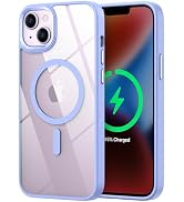 SaiMeun Magnetic for iPhone 14 Case, [Compatible with MagSafe] [Military-Grade Protection] Crysta...