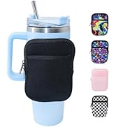 flewfun Water Bottle Bag Compatible with Stanley 30/40 oz Tumbler Accessories, Water Bottle Bag w...