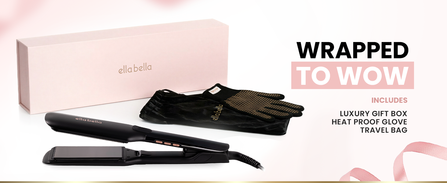 Black Infrared Hair Straightener Large