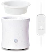 ASAWASA 3 in 1 Ceramic Wax Melt Warmer with 4 Timer and Silicone Dish, Candle Wax Warmer for Scen...