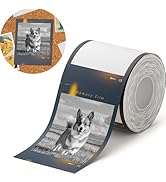 NIIMBOT Photo Label only for B21 Pro Label Printer, 2.1x2.6in (54x67mm) Thermal Photo Paper, Wate...