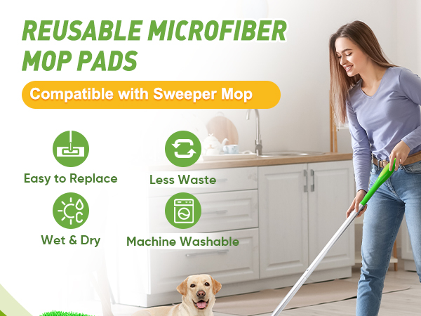 microfiber mop pads