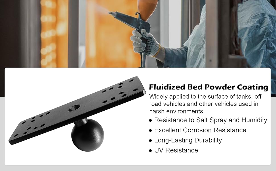 Fluidized bed powder coating