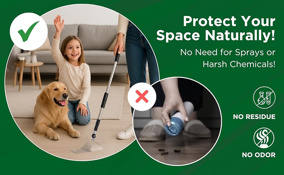 Protect Your Space Naturally! No need for sprays or harsh chemicals! No residue or odor!