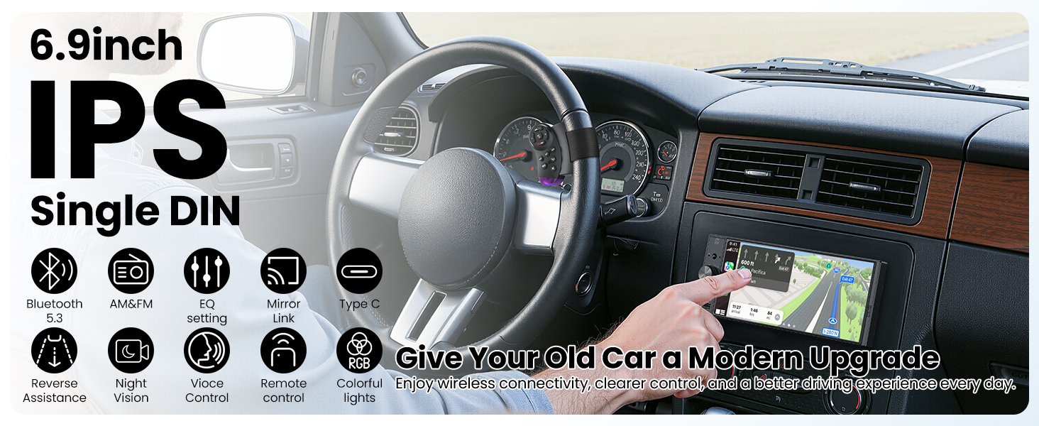 single din radio