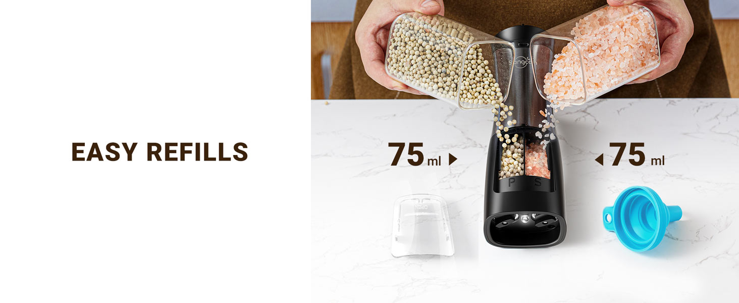 salt and pepper shakers cute electric pepper and salt grinder