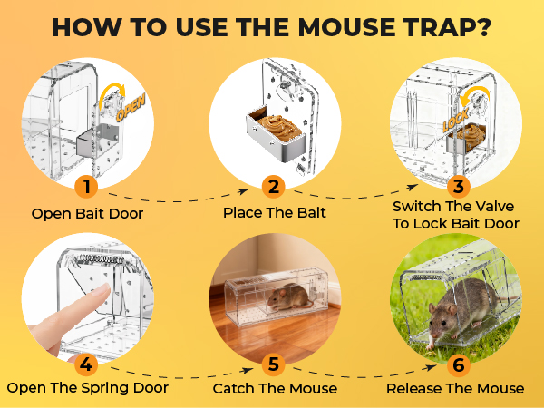 mice traps reusable and easy to clean