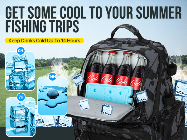 fishing backpack with cooler