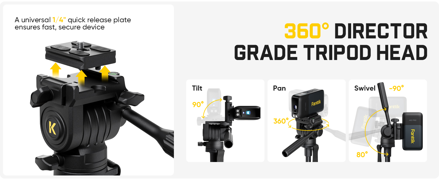 Fanttik DT10 PRO tripod